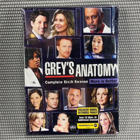 Grey's Anatomy Media Greys Anatomy Dvd Set Complete Sixth Season